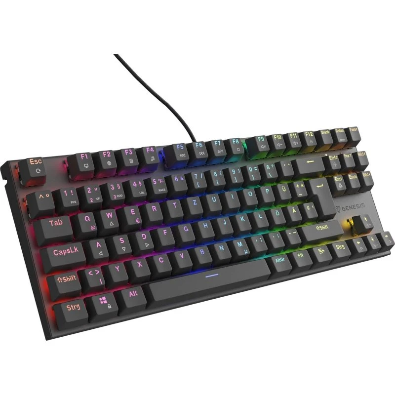 Genesis Thor 303 TKL Mekanisk Tastatur, RGB, Brown Switches, Sort