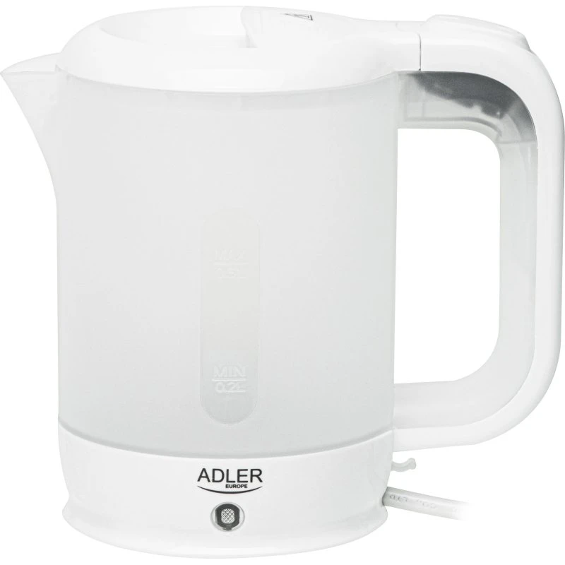 Adler AD 1381 Rejse Elkedel 0,5L, Hvid