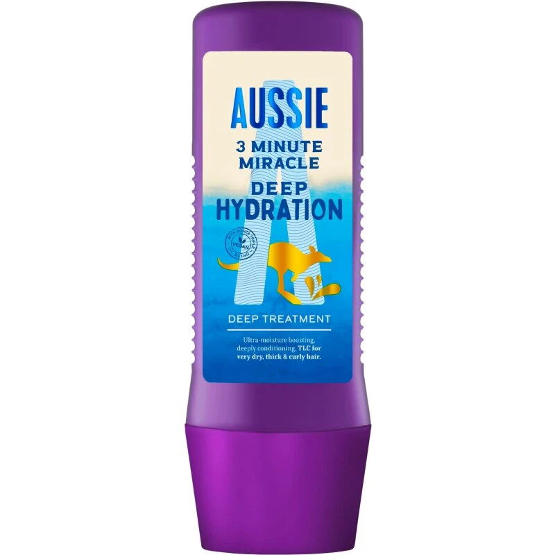 AUSSIE Deep Hydration 3 Minute Miracle hårmaske 225 ml