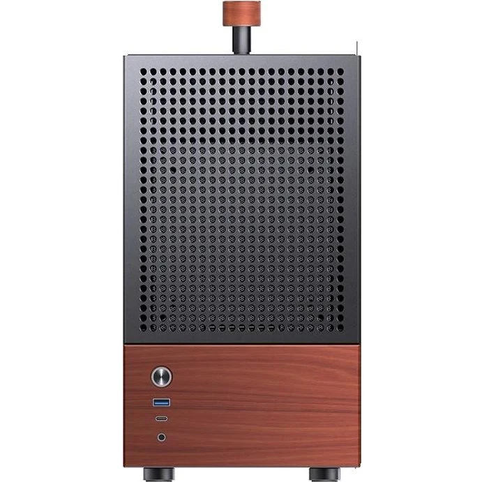 Jonsbo T6 Mini-Tower - Minitower, Sort, med Hærdet Glas & Træ