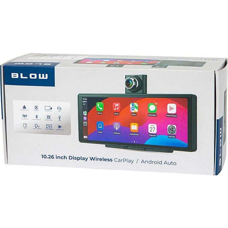 BLOW Trådløs CarPlay 5.0 10,26" Multimedia Station