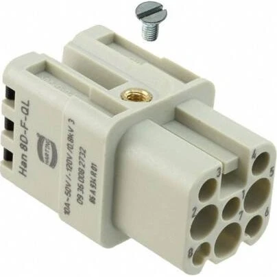 HAN D STIKINDSATS 3A 10A 8-pol 2,5mm²
