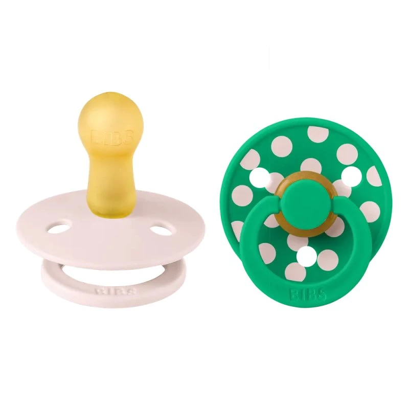 BIBS Studio Colour 2pk Polka Latex Str 2 Petal/Cactus