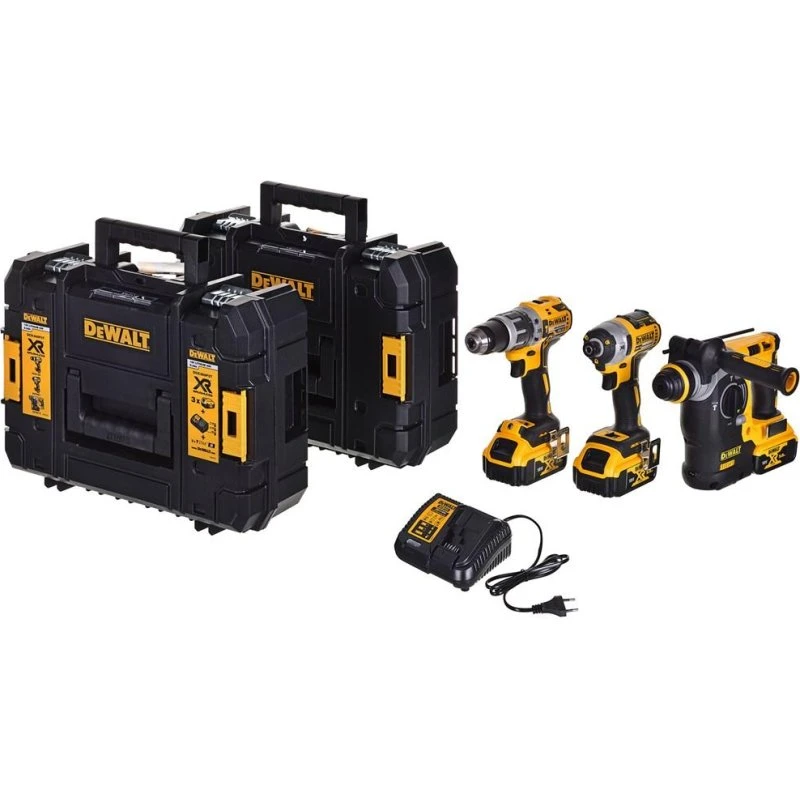 DeWALT DCK368P3T-QW XR 18V Kombokit med 3x5,0 Ah batterier