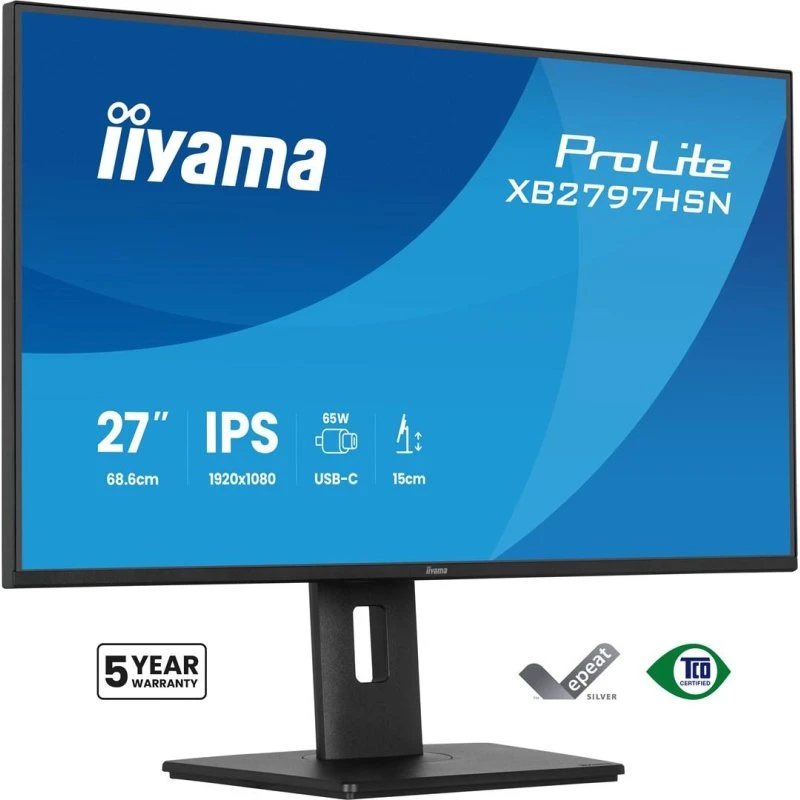 iiyama ProLite XB2797HSN-B1 27" Full HD IPS-skærm, sort