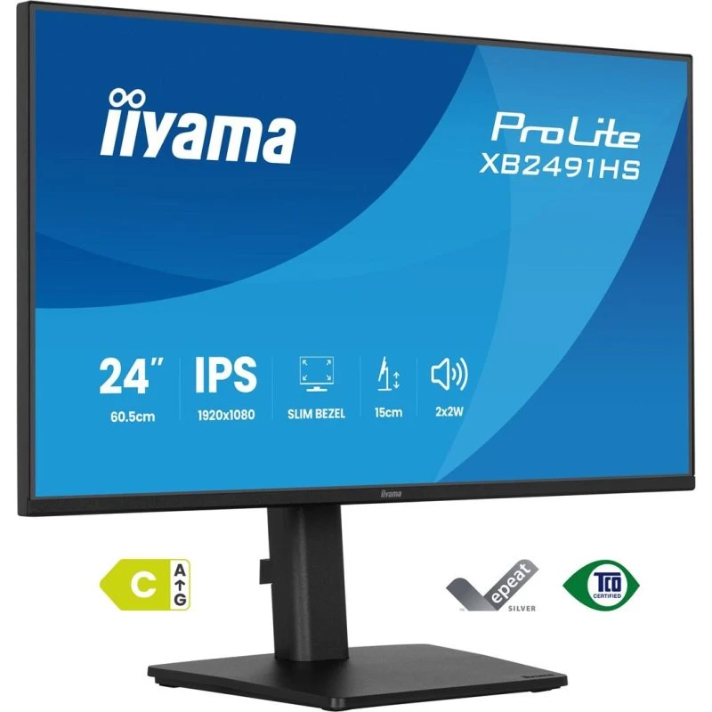 iiyama ProLite XB2491HS-B1 24" Full HD IPS-skærm, sort