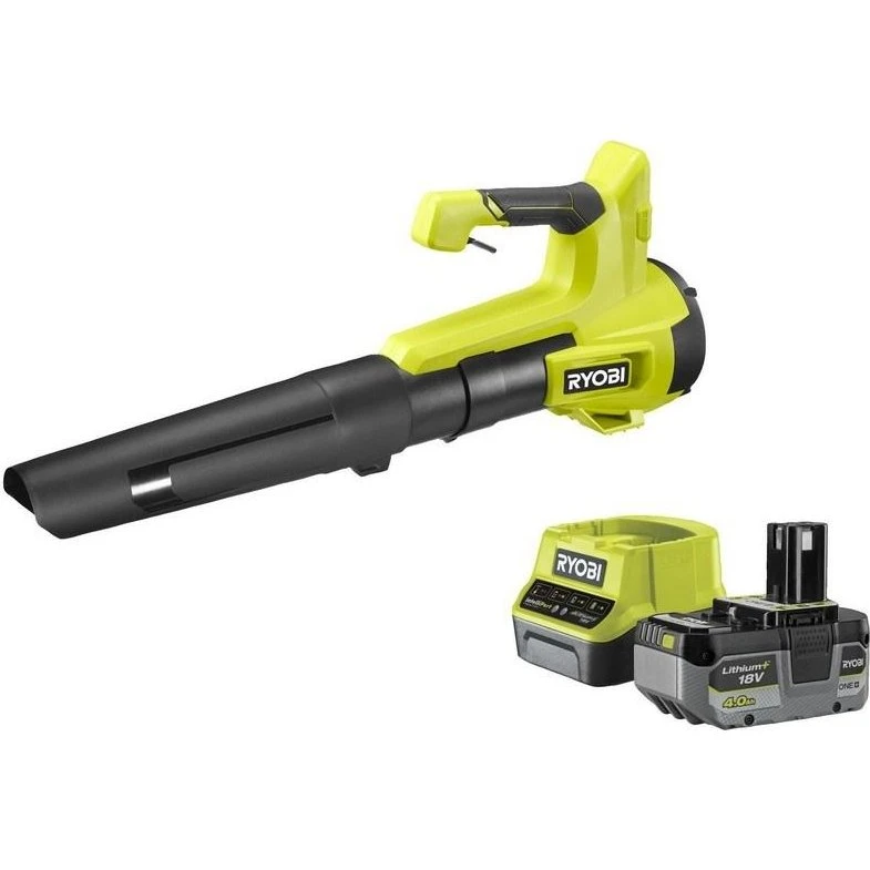 Ryobi ONE+ RY18BLB-140 Løvblæser 18V med 4,0 Ah Batteri og Lader