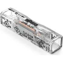 PUSH WIRE® Inline Fjedersamlemuffe 4 mm², transparent