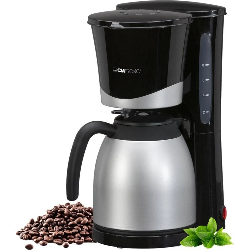 Clatronic KA 3327 Kaffemaskine med Termokande, 1 L, Sort