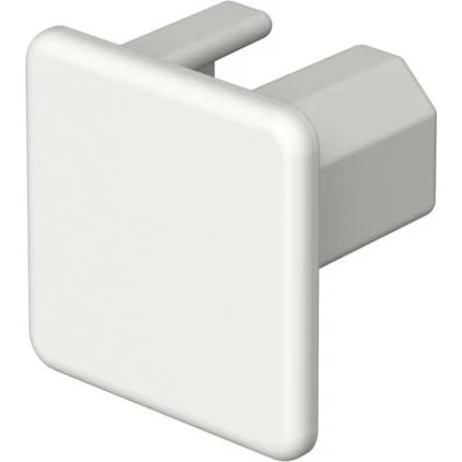 WDK Endestykke 20x20 mm Hvid RAL 9010