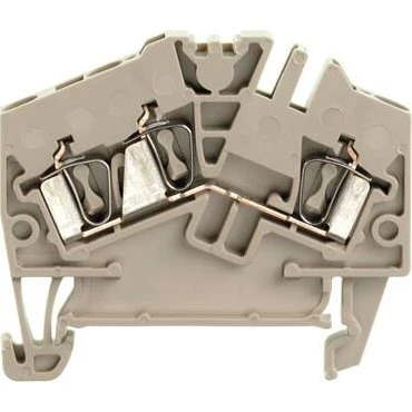 ZDU 2.5-2/3AN Gennemgangsklemme, beige, fjeder