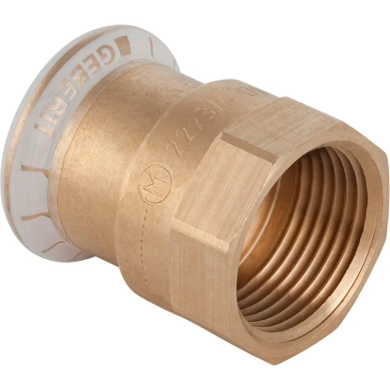 Mapress 22 mm x 1/2" Overgang CU Muffe/Muffe