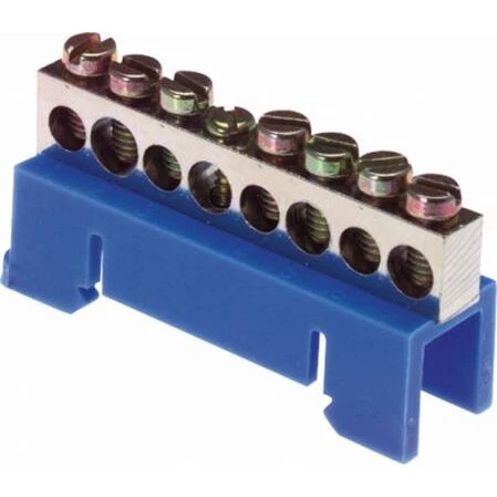 Nulklemme 3x16+4x10mm² blå for TS35 DIN-skinne