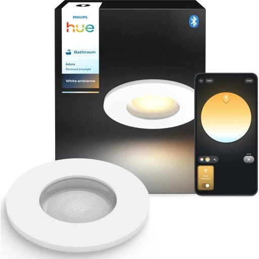 Philips Hue Adore Indbygningsspot – Smart Belysning til Badeværelse