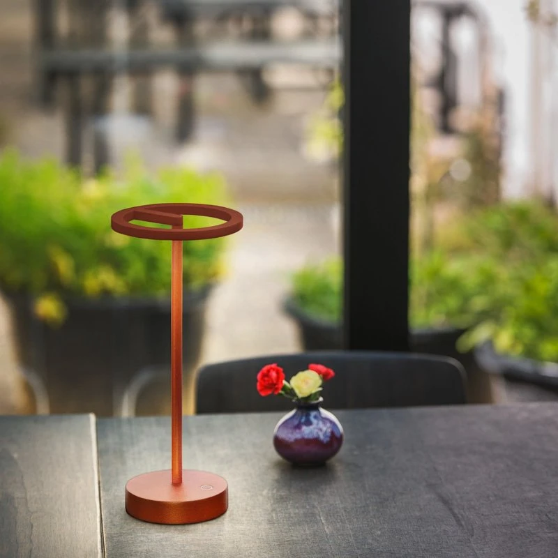 Vinolina One Genopladelig Bordlampe Rust, SLV - IP54, Trådløs, Dæmpbar