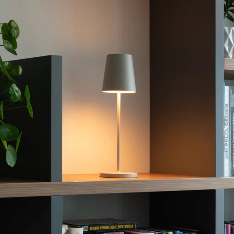 SLV Vinolina Two Portable Bordlampe, hvid, IP65, 3-trins, genopladelig