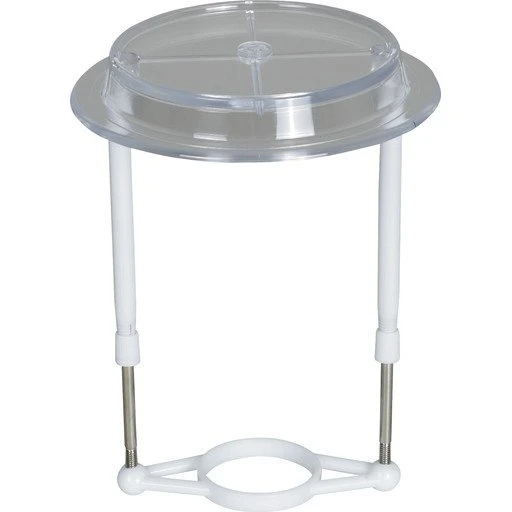 TBI Skærmstativ, hvid, E27, 14-21 cm, forskydelig