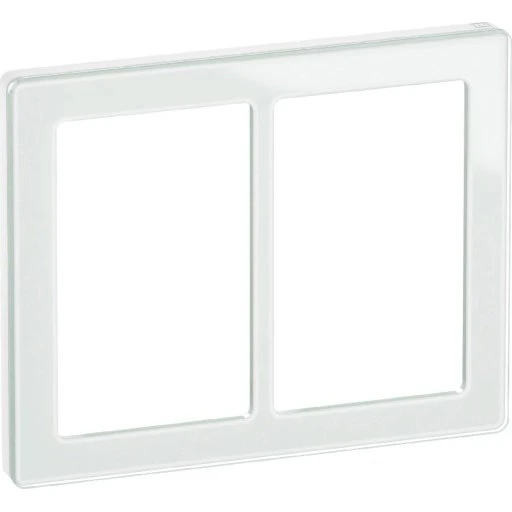 LK Fuga Pure 66 glasramme 2x1,5 modul, hvid