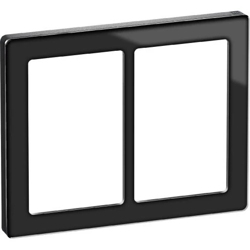 LK Fuga Pure 66 designramme 2x1,5 modul, sort