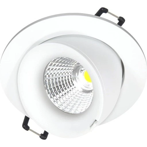 Nordtronic Velia Large Tilt LED-downlight 3000K mat hvid