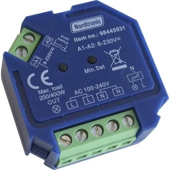 Nordtronic Box Dimmer Triac 230V, bagkantsdæmper med memoryfunktion