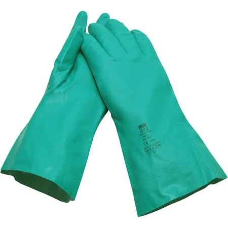 OS Chemitril Nitrilhandske Str. 10, 0,38 mm, glat med mønster
