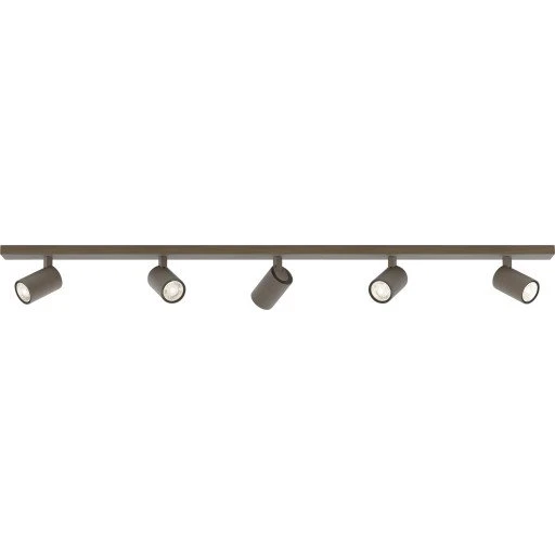 Astro Ascoli Five Spotlampe, 5 spots, bronze