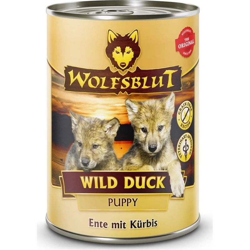 WolfsBlut Wild Duck Puppy Dåsemad, 395 g