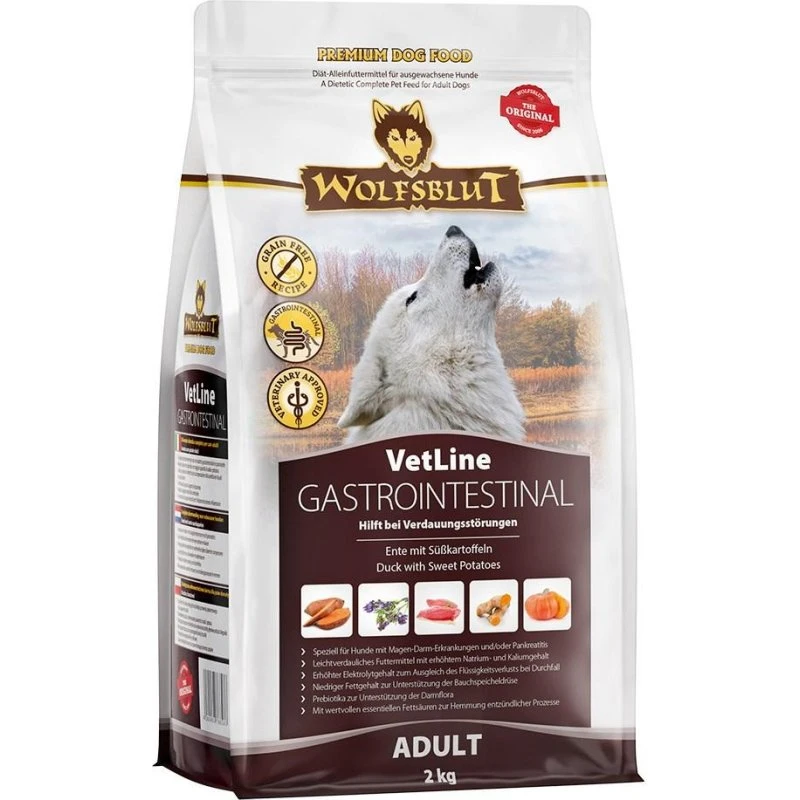 Wolfsblut VetLine Gastrointestinal 2 kg – Kornfrit hundefoder med and