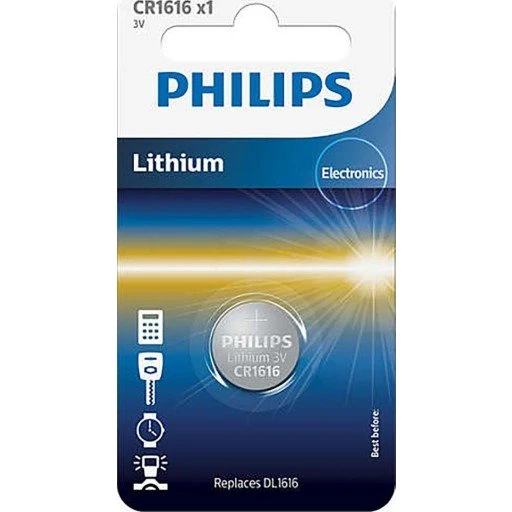 Philips CR1616 Lithium Knapp batteri