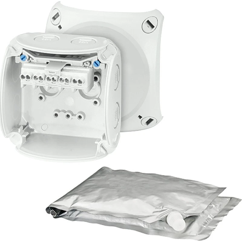 Hensel WP0202G Dåse vandtæt 93x93 mm grå