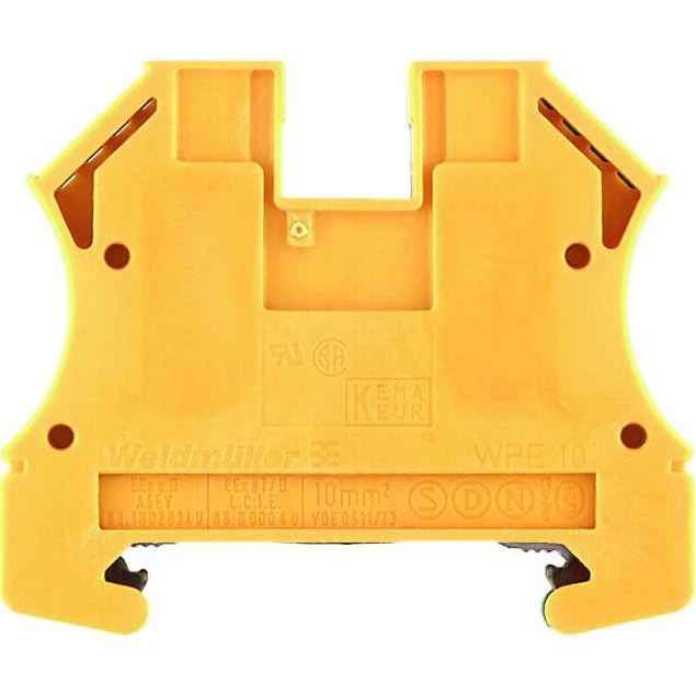 Weidmüller JORDKLEMME WPE 10 101030 gul/grøn 10 mm²