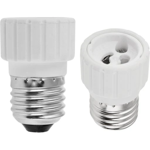 Ultralux Fatningsadapter E27 til GU10 i hvid