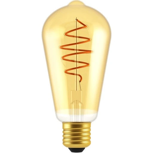 Nordlux Deco Spiral E27 5W 2000K Guldfarvet, Dimbar