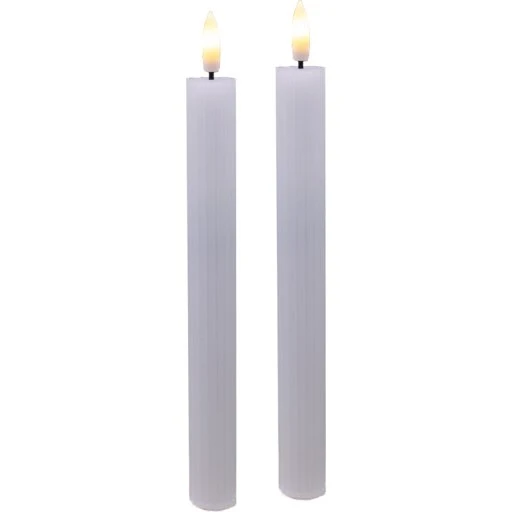 Veli Line LED kronelys, batteri, hvid