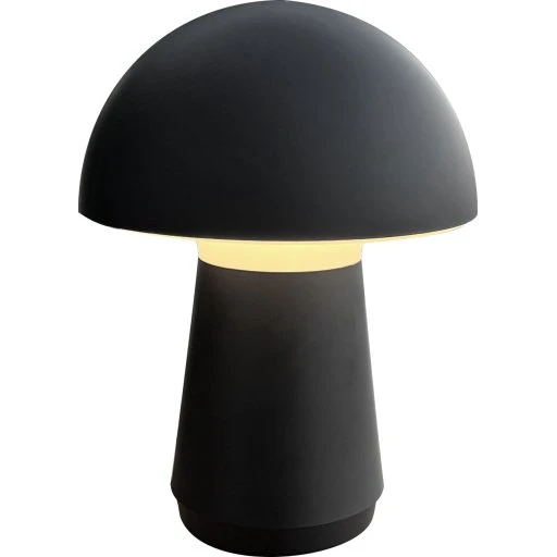 Veli Line genopladelig bordlampe, sort, 3-trins dæmp