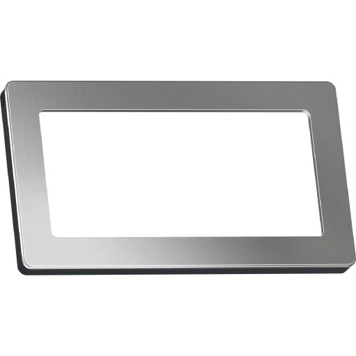 LK Fuga Pure 66 glasramme 1x2 modul, stål
