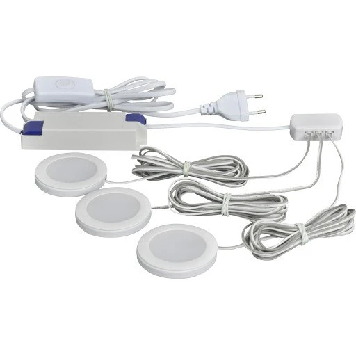 Nordtronic Linea 3-kit møbelspots 2700K hvid