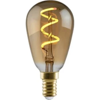 e3light Vintage LED E14 Spiral, 2,5W, 2000K, gylden