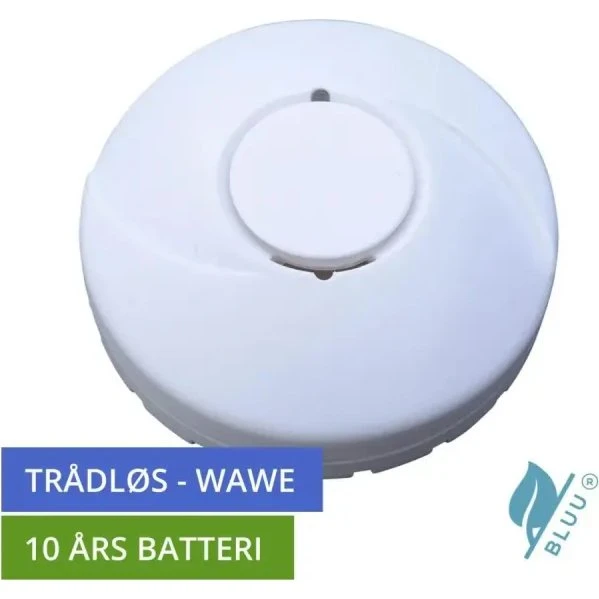 LIFE Varmealarm BLUU Circle 10+ Wave, trådløs, hvid