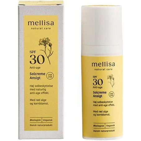 Mellisa Solcreme Ansigt SPF 30, 50 ml