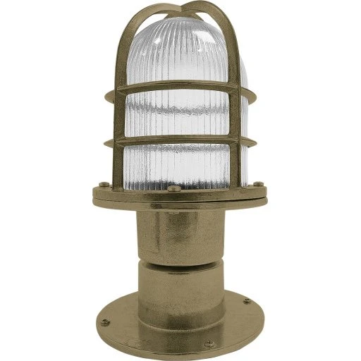 Andromeda 451 bedlampe i støbt messing, 30 cm høj