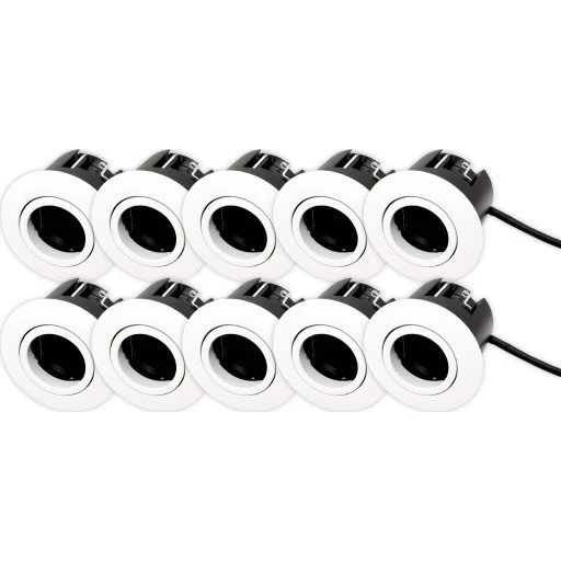 Scan Products Luna Quick Install 2.0 10-pack GU10 Mat Hvid IP44