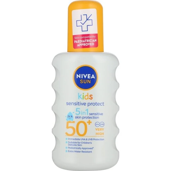 NIVEA Sun Kids Sensitive Protect & Play Spray SPF50 200 ml