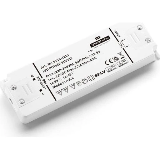 Snappy LED Driver 12V 30W - Rød/Hvid