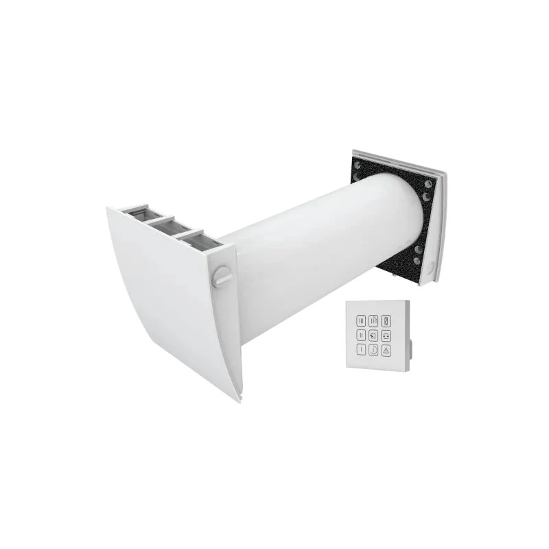 Duka One D6, 1-rums varmegenvinding, Ø160 mm, hvid