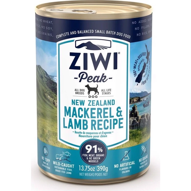 ZiwiPeak Mackerel & Lamb Dåsemad, 390g