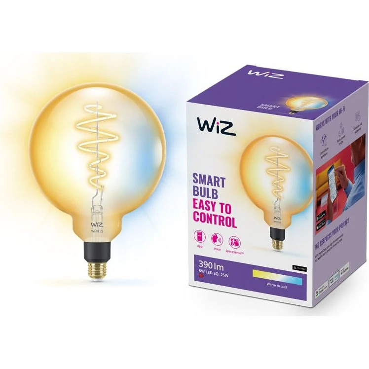 WiZ Pære Filament Rav E27 25W 929003018101