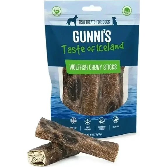 Gunnis Tyggepinde Havkat 90g, 3 stk