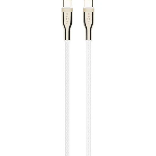 Fixed Premium USB-C/C-kabel, 1,2 m, hvid